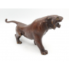 Figura japonesa bronce FIG38 tigre del zodiaco chino vista 3