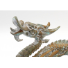 Figura antigua japonesa de bronce FIG41 dragón vista 2
