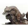 Japanese broce Foo lion -Komainu- figure FIG43 view 2