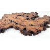 Laja de madera antigua japonesa jiita 45 vista 4
