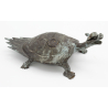 Antique bronze figurine FIG46 turtle view 3