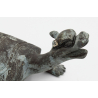 Antique bronze figurine FIG46 turtle view 4