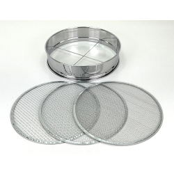 Cedazo inox 3 mallas M 30 cm
