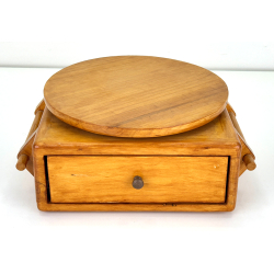 Torno artesanal de madera para bonsái