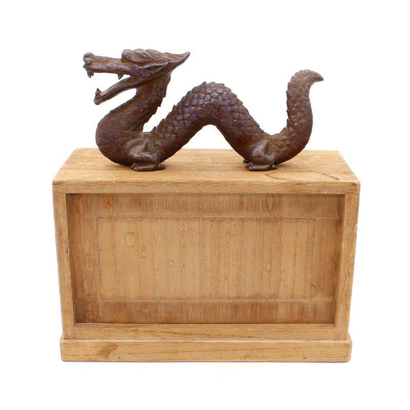 Antique Japanese bronze figure FIG55 dragon