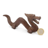 Figura antigua japonesa de bronce FIG55 dragón vista 3