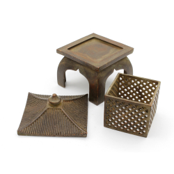 Linterna japonesa de bronce-cobre FIG56 vista 3