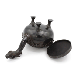 Incensario antiguo japonés de bronce FIG58 vista 5