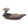 Tenpai-incensario japonés bronce FIG62 barca