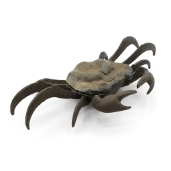 Figura antigua japonesa de bronce FIG64 cangrejo