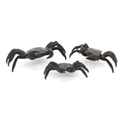 Japanese bronze tenpai 166 pack 3 crabs Japanese bronze tenpai 166 pack 3 crabs