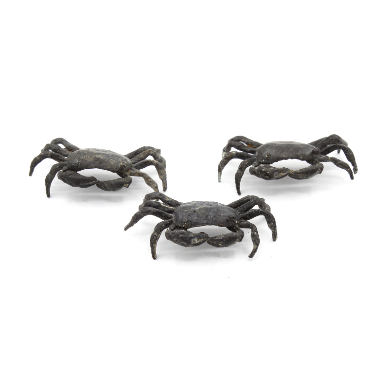 Japanese bronze tenpai 168 pack 3 crabs Japanese bronze tenpai 168 pack 3 crabs