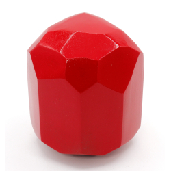 Japanese cast iron figure FIg71 Daruma view 3