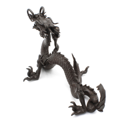 Figura antigua japonesa de bronce FIG68 dragón vista 4 Figura antigua japonesa de bronce FIG68 dragón vista 4