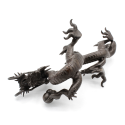Figura antigua japonesa de bronce FIG68 dragón vista 5 Figura antigua japonesa de bronce FIG68 dragón vista 5