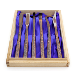 Set of 6 Funihare deluxe Japanese chisels GB-25 view 2