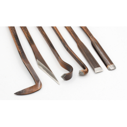 Set of 6 Funihare deluxe Japanese chisels GB-25 view 3