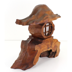 Japanese wooden lantern LT9 view 4