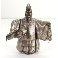 Figura antigua de bronce Kan'Ami FIG73 Nakamura Toshihisa vista 2