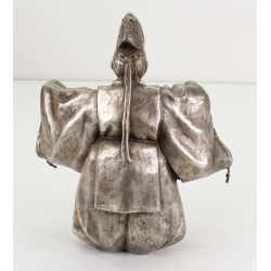 Antique bronze figure Kan'Ami FIG73 Nakamura Toshihisa view 3