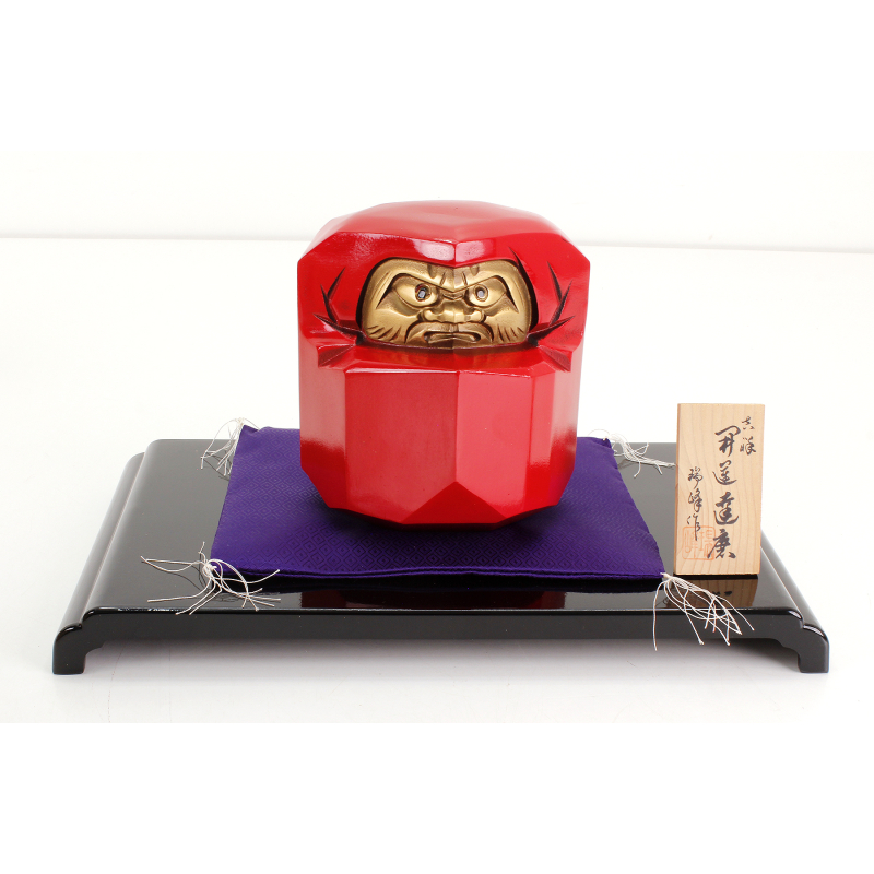 Japanese cast iron figure FIg75 Daruma