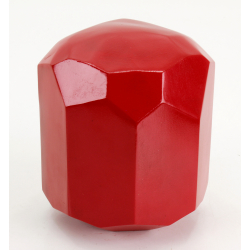 Japanese cast iron figure FIg75 Daruma view 3