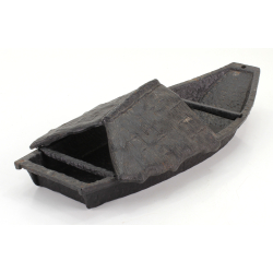 Recipiente antiguo XL ikebana FIG76 barca tradicional vista 3